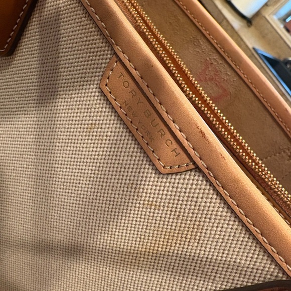 Tory Burch Cream and Brown Women's Tote Bag. Clean! - Picture 7 of 16